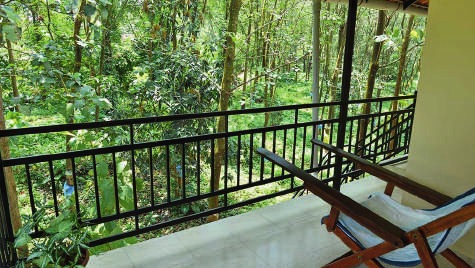 Varanda do centro Ayurveda